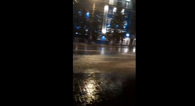 В Курске дождем затопило новую дорогу