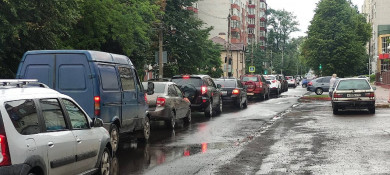 В Курске ремонт улицы обернулся невыносимой пробкой