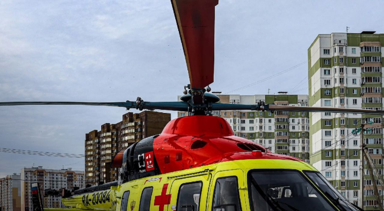 В Курске с помощью вертолета спасли девочку с пневмонией