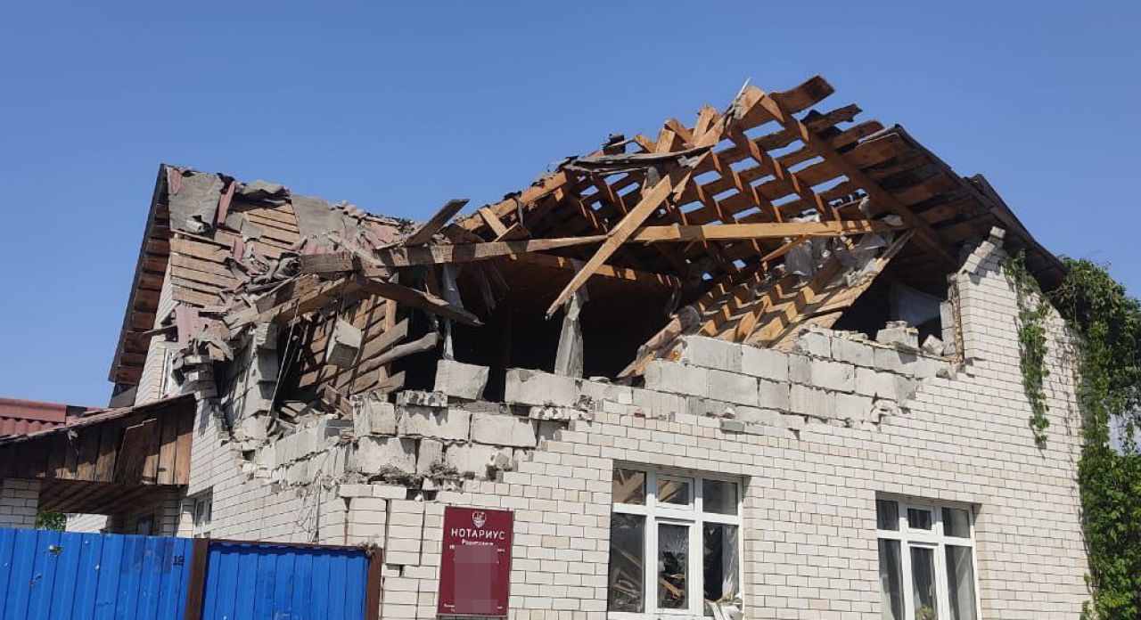 В Курской области обстреляли офис нотариуса