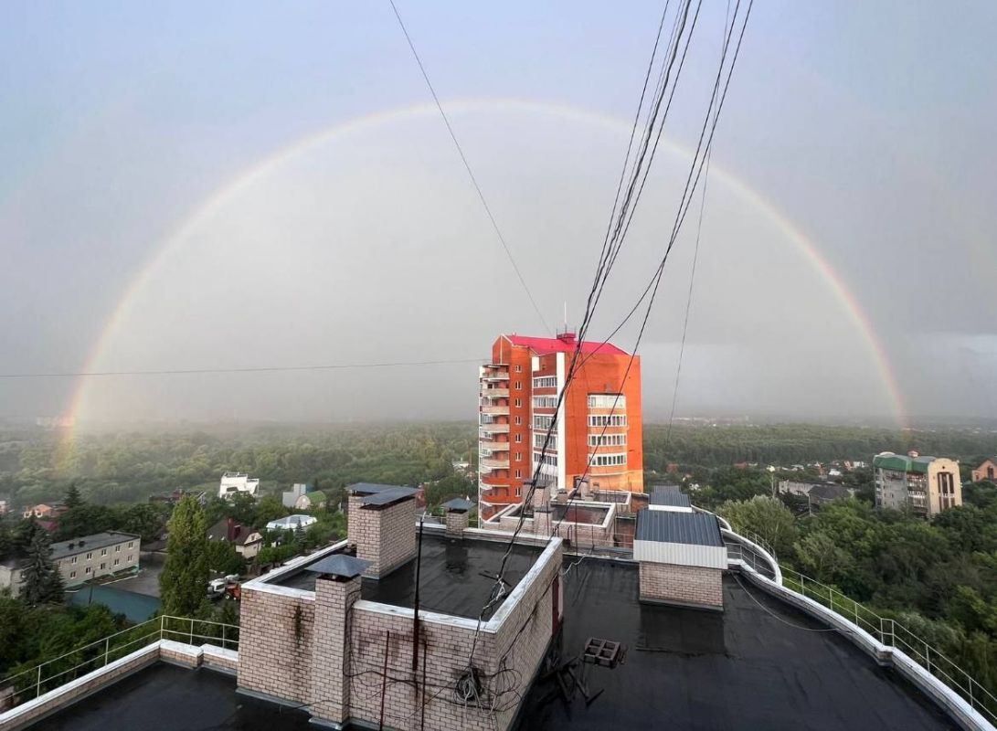 Куряне любовались красивейшей радугой