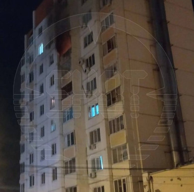 Появились фото из квартиры, разрушенной обломками беспилотника в Воронеже