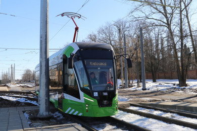 В Курске трамвай назвали в честь маленькой девочки