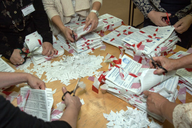 Путин набрал 87% голосов после обработки 99% протоколов