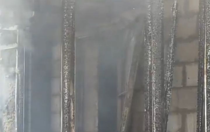 В Курском районе сгорел дачный дом