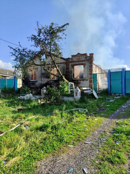В Курской области дом сгорел из-за украинского боеприпаса
