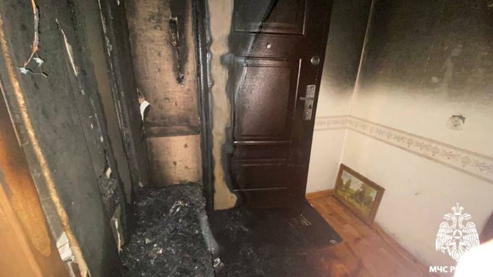 В Курске девочка едва не погибла в горящей квартире