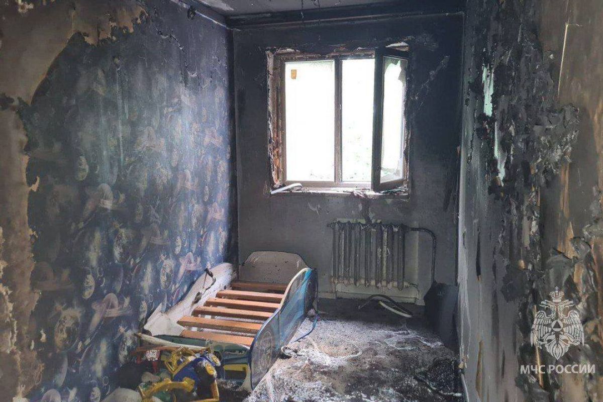 Квартира, в которой произошёл пожар