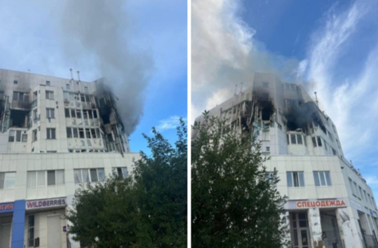 Четыре украинских БПЛА атаковали многоквартирный дом в&nbsp;Черноземье — вспыхнул пожар