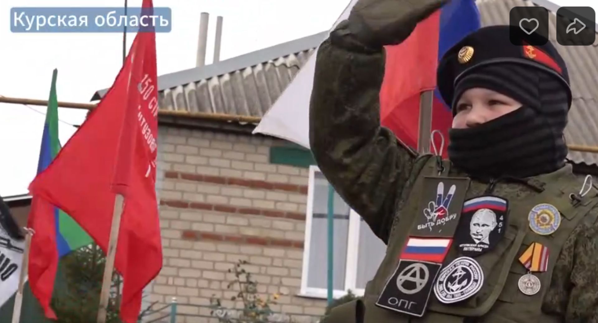 В Курской области юный патриот стал символом удачи для военных