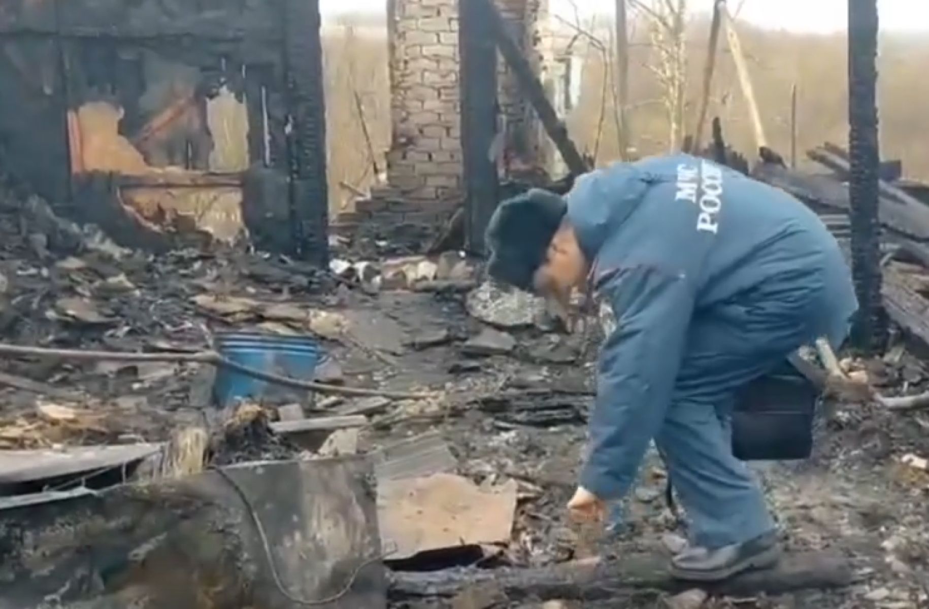 В Курской области сгорел жилой дом