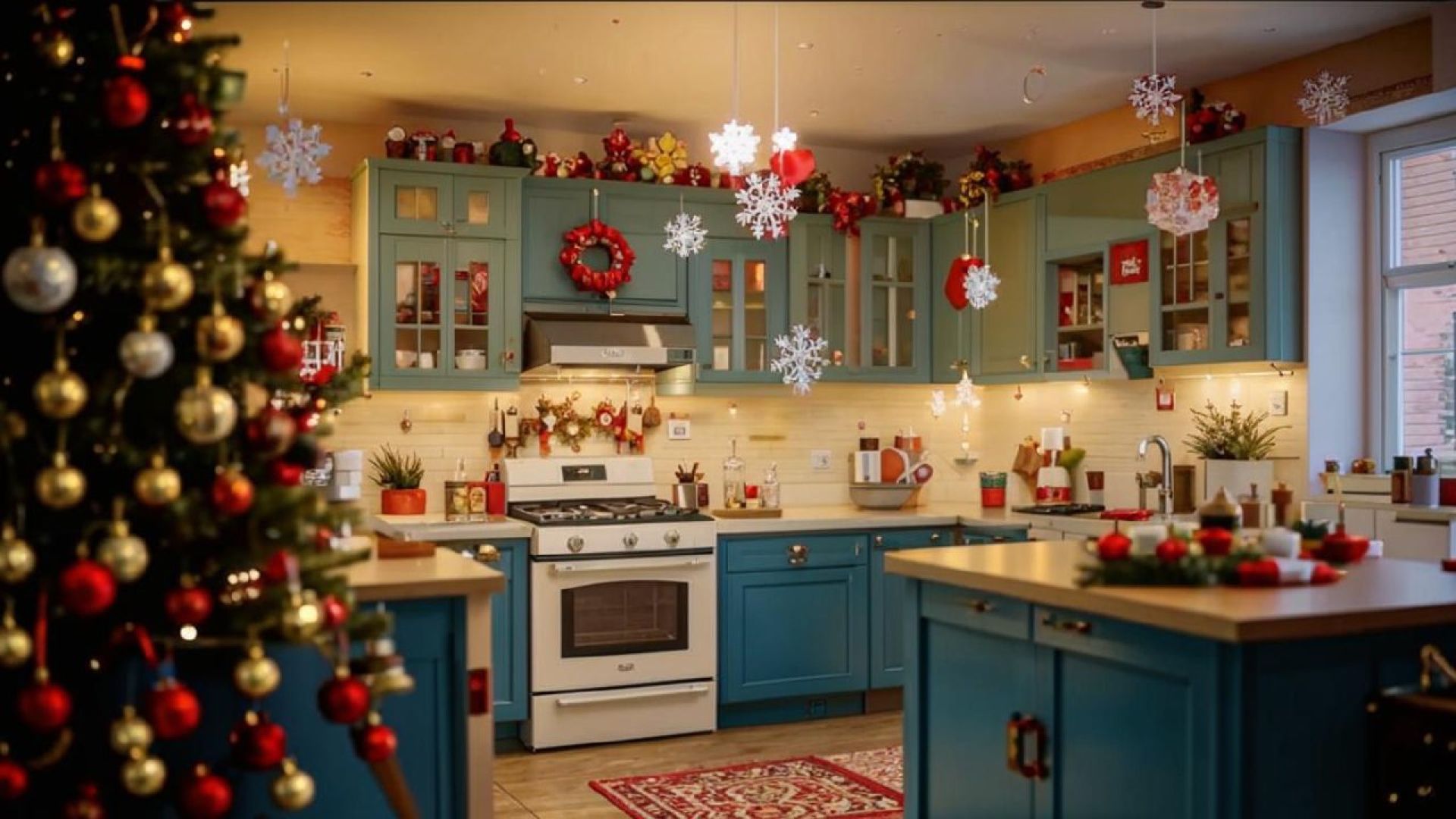 Висящий Дед Мороз и&nbsp;минималистичная ёлка. Необычные новогодние украшения для&nbsp;дома