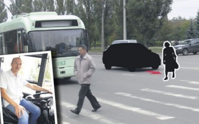 Водитель троллейбуса не дал сбежать виновнику ДТП