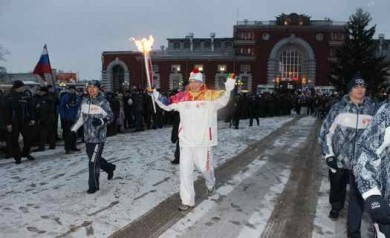 Курская полиция: эстафета Олимпийского огня прошла без серьёзных нарушений