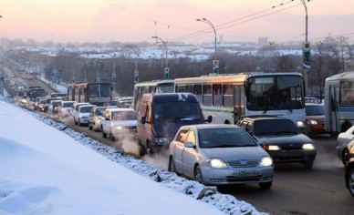 Курск утонул в предновогодней пробке